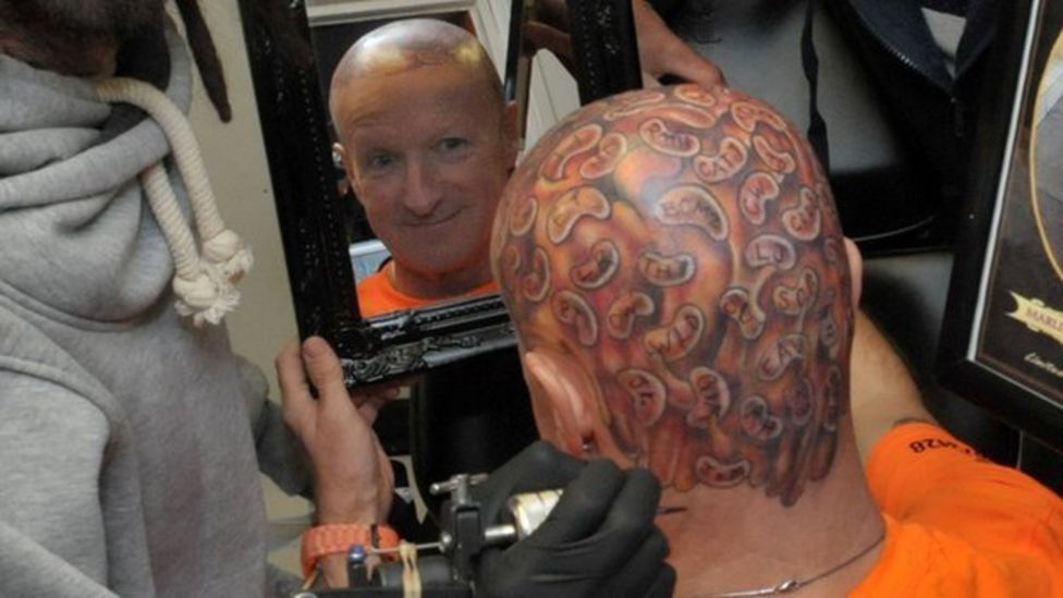 Captain Beany marks 60th birthday with 60 bean tattoos BBC News