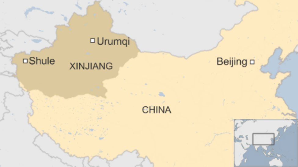 Xinjiang порт карта