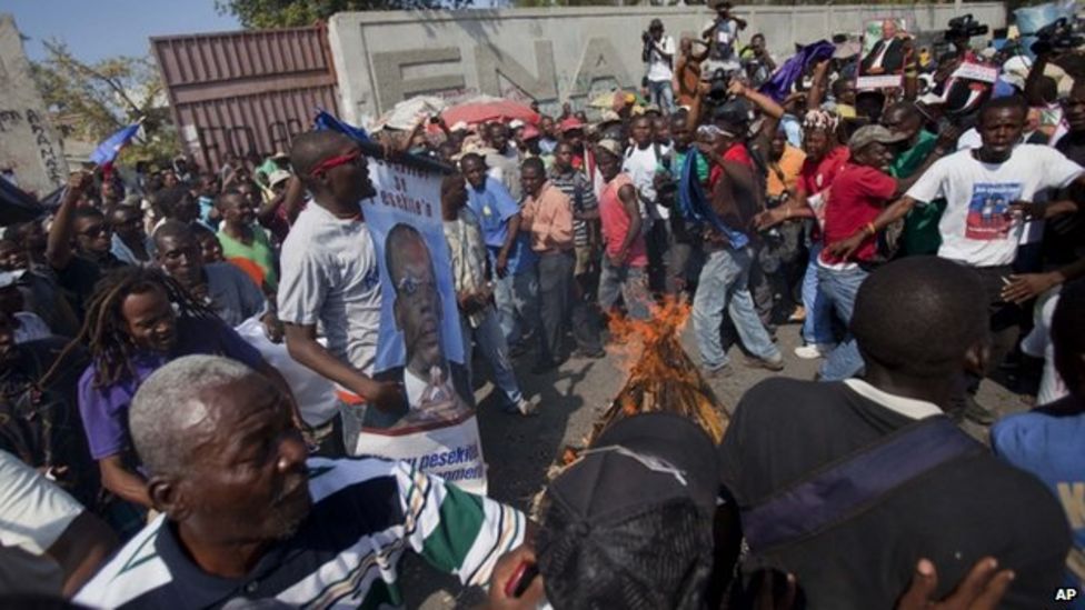 Haiti New Calls For Martelly To Resign As Deal Is Announced Bbc News