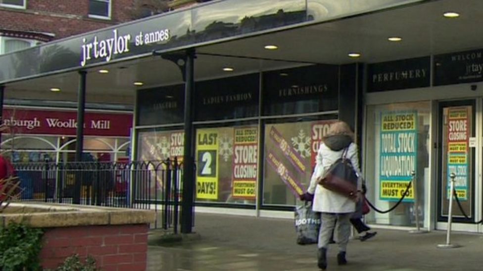 JR Taylor department store in Lytham St Annes closes BBC News