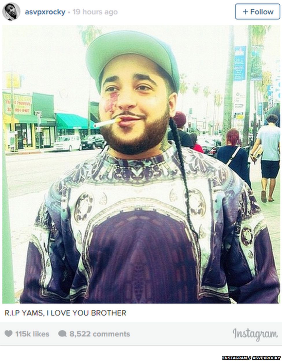 New York rapper AAP Yams died of accidental overdose BBC News