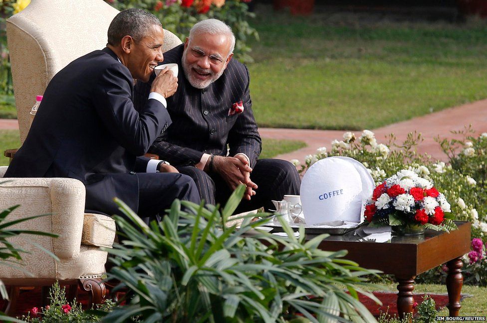 US President Barack Obama and India's Prime Minister Narendra Modi