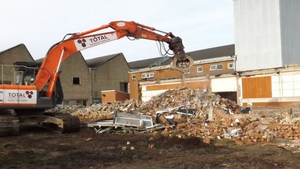Demolition starts at Norwich Bally shoe factory site BBC News