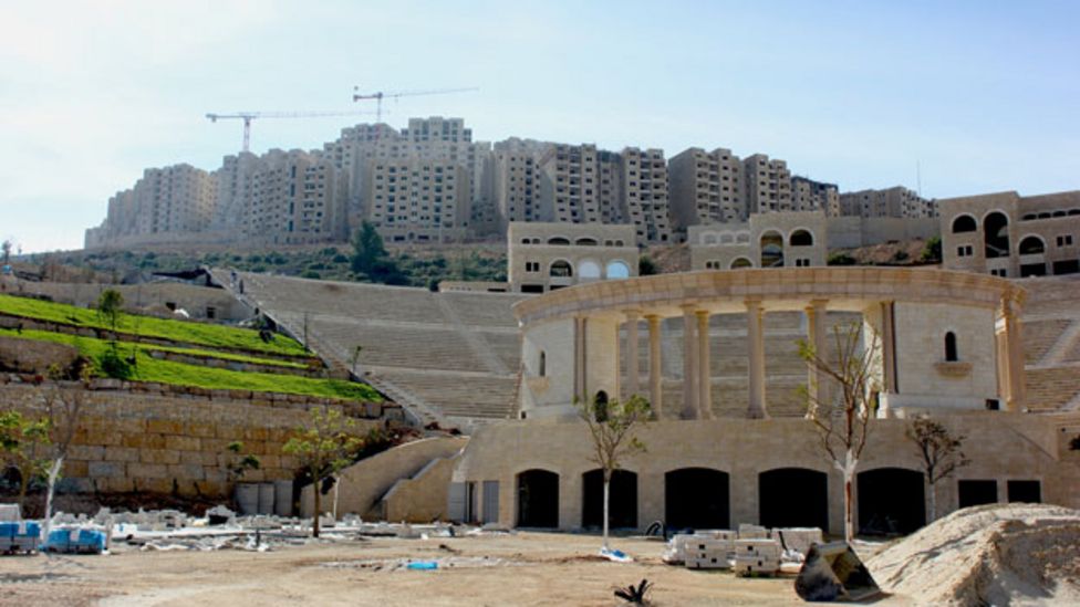 The new Palestinian city that lacks only one thing - BBC News