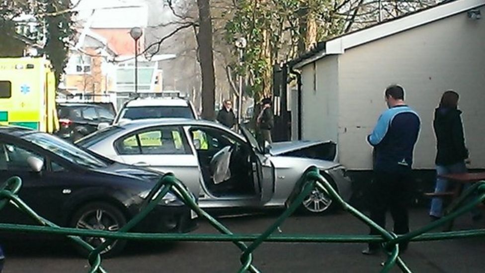 Child injured after car hits wall at Llandaff rugby club BBC News