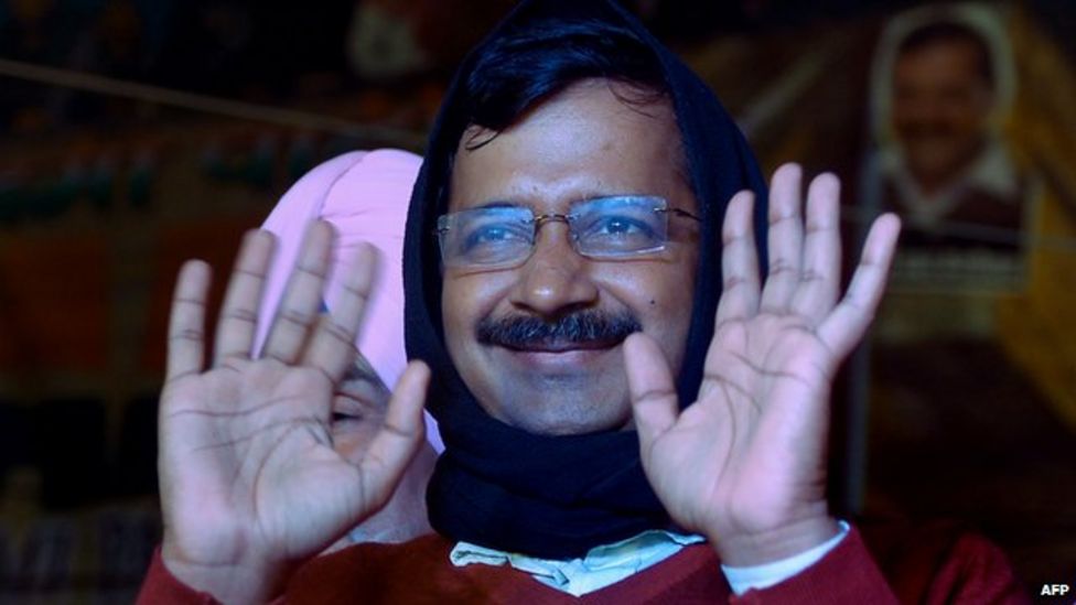 Delhi Election Arvind Kejriwal S Party Routs Modi S Bjp Bbc News