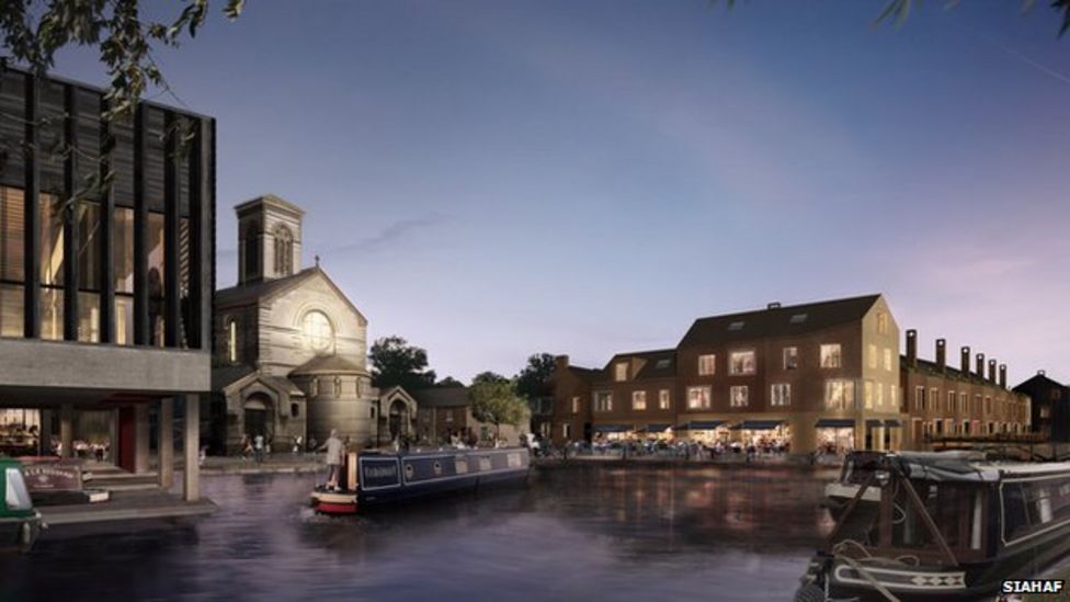 Oxford's Jericho Wharf boatyard 'piazza' plans approved BBC News