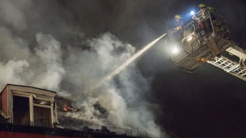 Naked Braintree Fire Bus Leap Man Mitch Doing Ok Bbc News