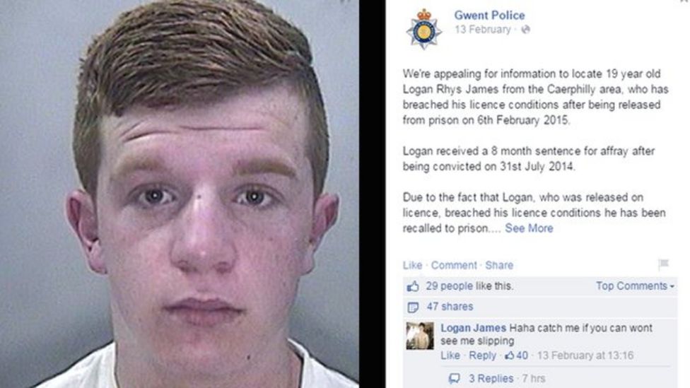 caerphilly-facebook-police-taunt-man-arrested-bbc-news