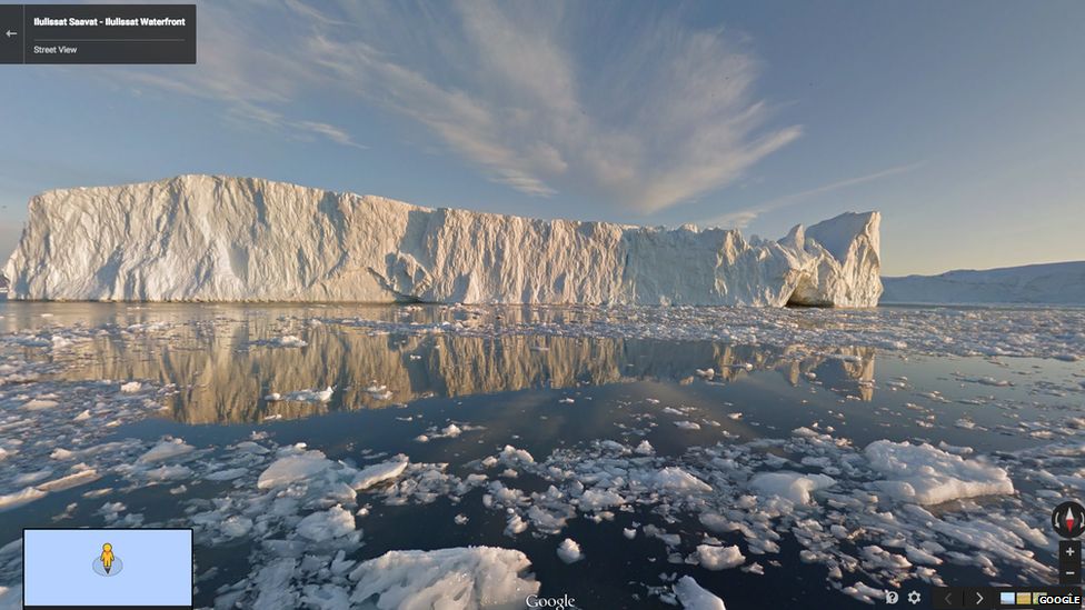 Google Street View maps Greenland BBC News