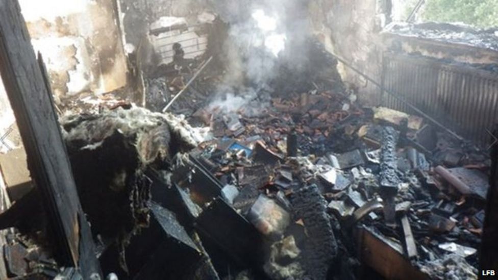 'Nutella jar house blaze' kills Twickenham family's dog BBC News