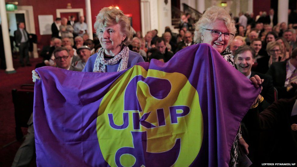 Supporters of the UK Independence Party (UKIP)