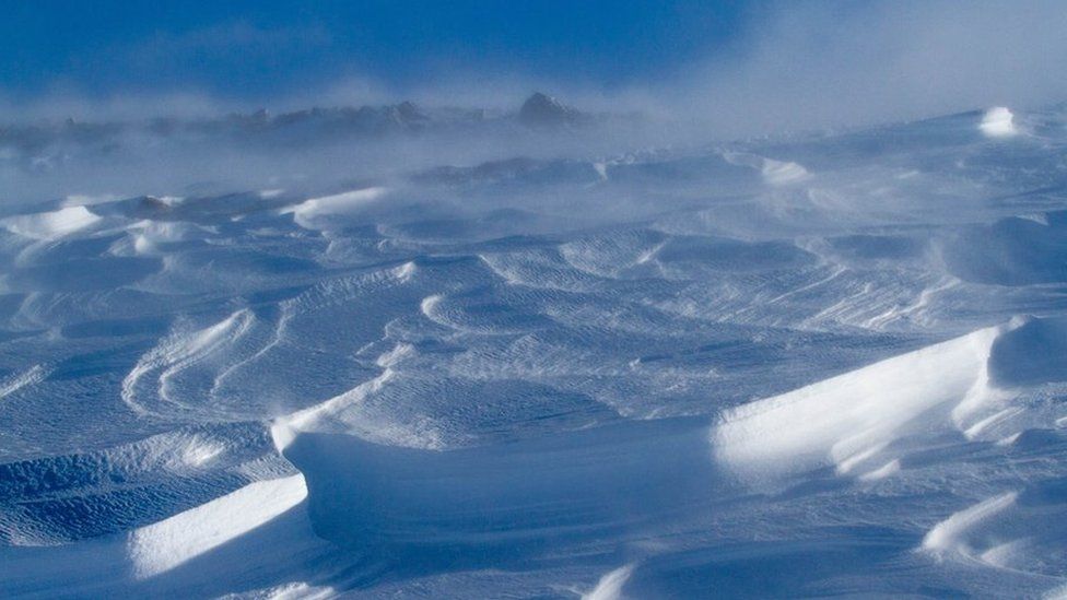 Wind shaped snow in Southern Cairngorms
