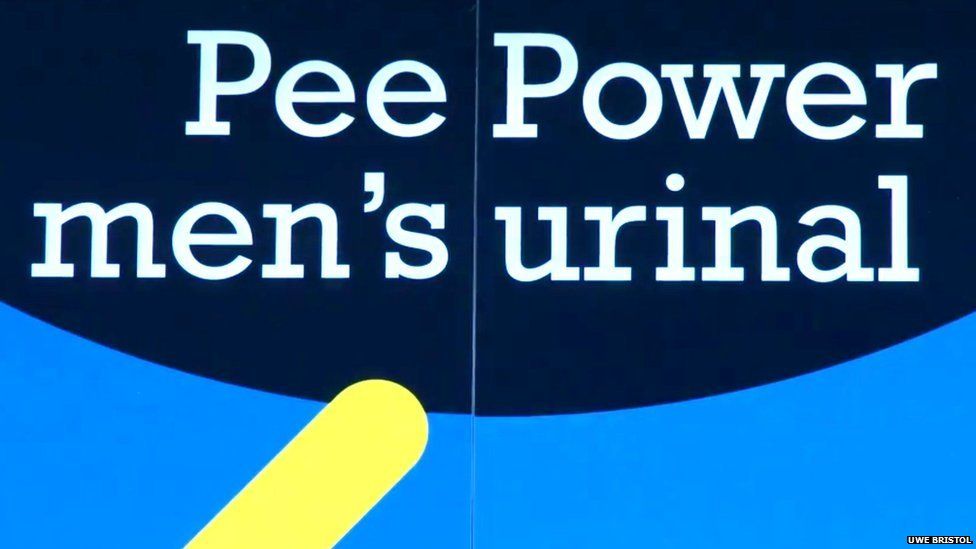 Poster for pee powered urinal