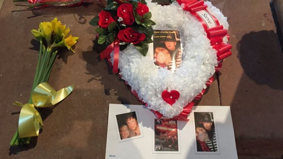 Steve Strange funeral Boy and Spandau brothers carry coffin