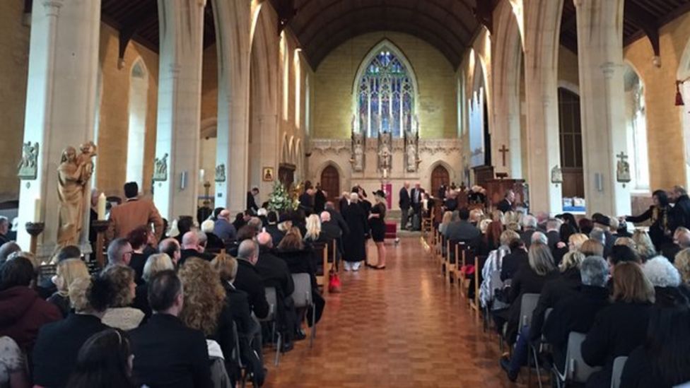 Steve Strange funeral Boy and Spandau brothers carry coffin