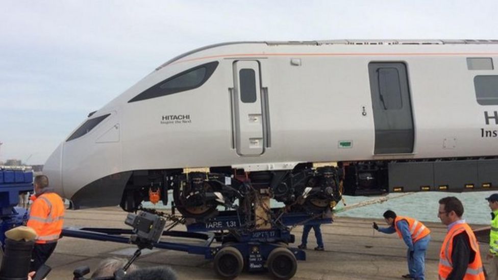 First new highspeed train arrives in Southampton BBC News
