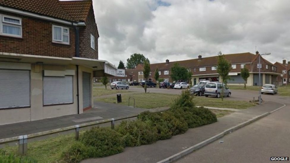 Northfleet danger flats and shops fenced off BBC News