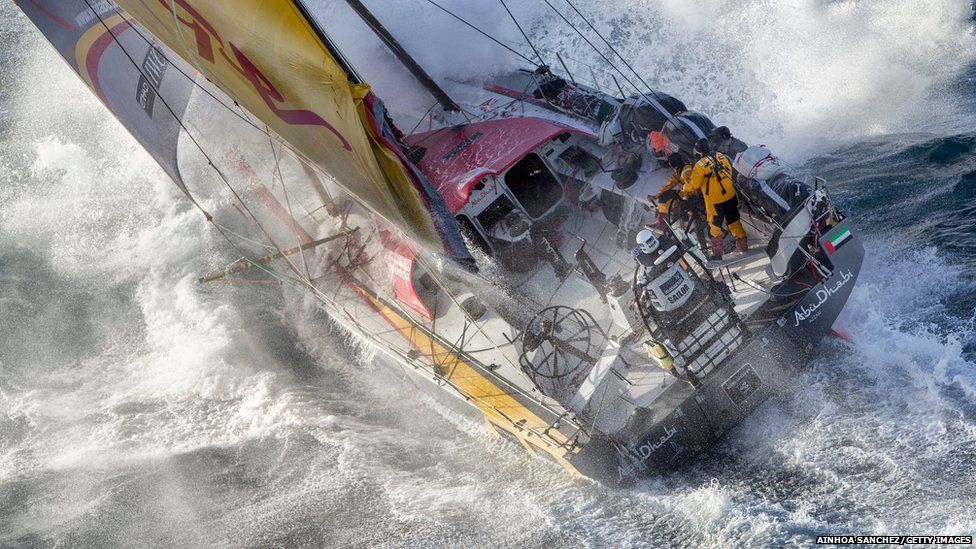 Abu Dhabi Ocean Racing tackles steep and angry seas a