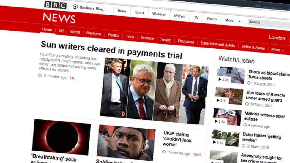 BBC News website goes responsive - BBC News