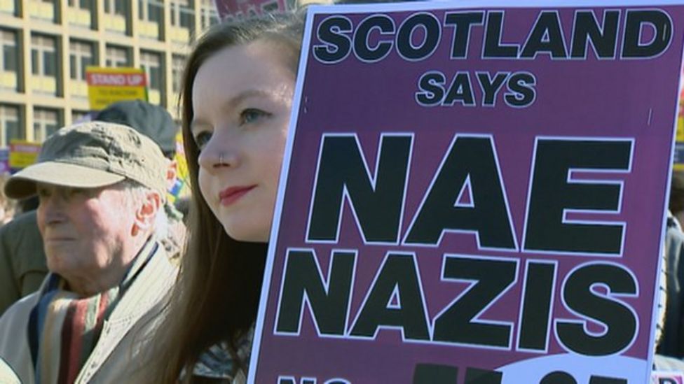 Glasgow Campaigners March Against Racism Bbc News 9290