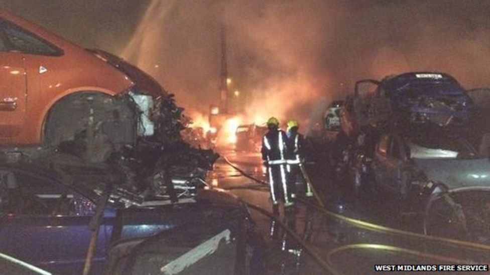 Large fire at three scrap yards in Washwood Heath BBC News
