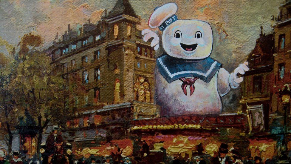 The Stay Puft Marshmallow Man from Ghostbusters