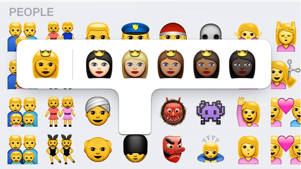 Diverse thumbs up! Emojis with different skin tones finally here - BBC News