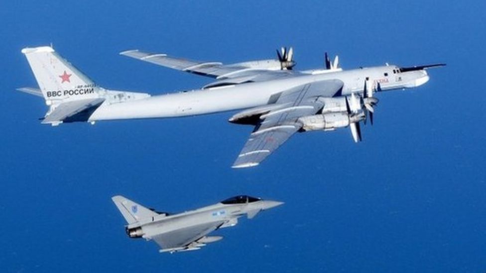 RAF Jets Intercept Russian Bombers Heading To UK - BBC News