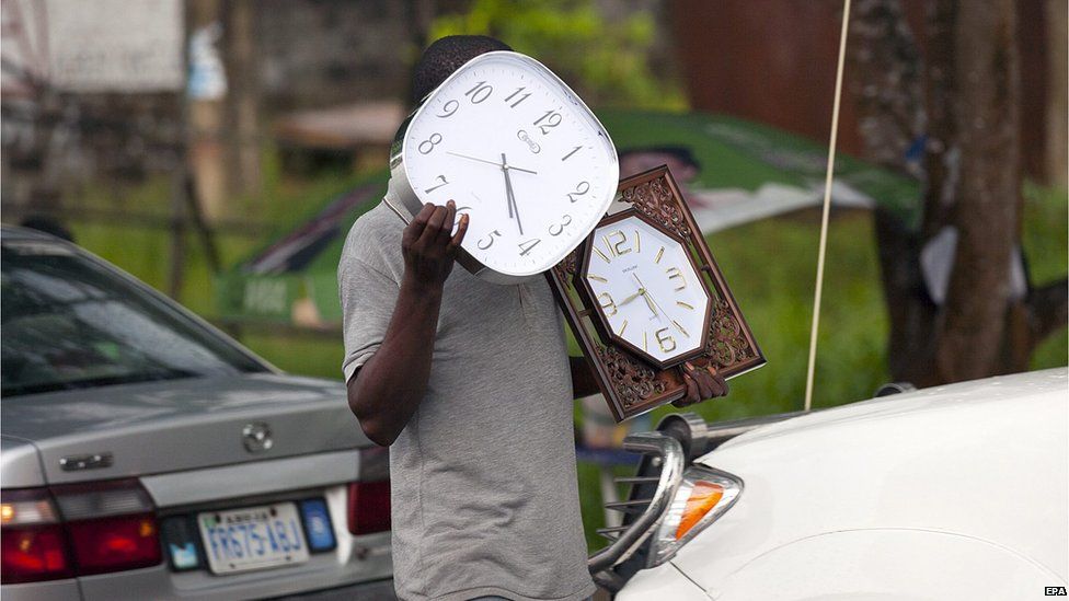 Clock hawker, Bayelsa state, Nigeria - Wednesday 22 April 2015