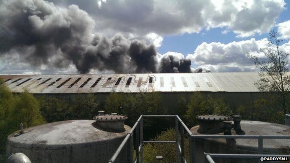 Oldbury factory fire sends smoke plume over city BBC News