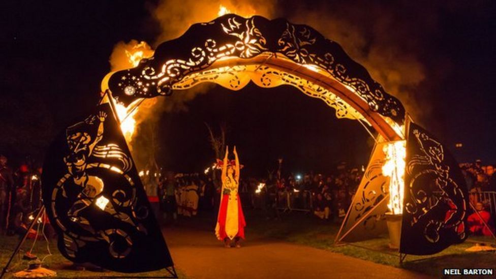 Beltane Fire festival lights up Edinburgh BBC News
