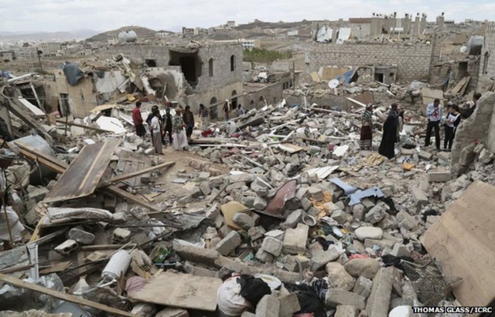 In pictures Yemen devastation BBC News