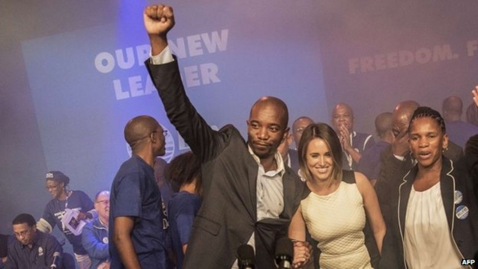 South Africa Opposition Elects Maimane First Black Leader Bbc News