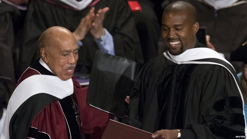 kanye-west-gets-honorary-doctorate-degree-in-chicago-bbc-news