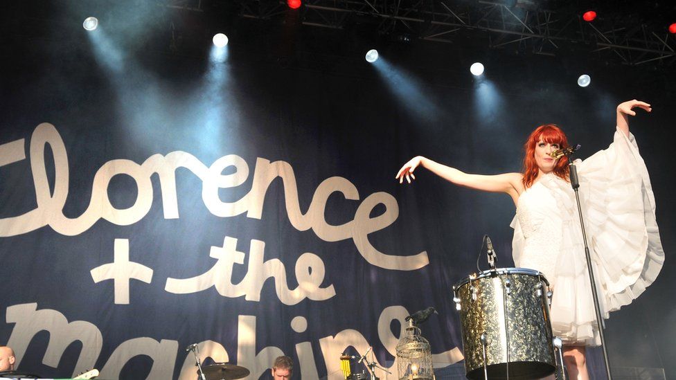 Florence and the Machine perform at the Glastonbury Festival