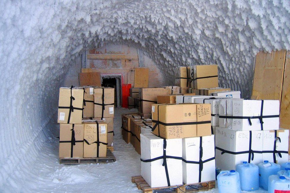 Snow cave at Concordia Research Station