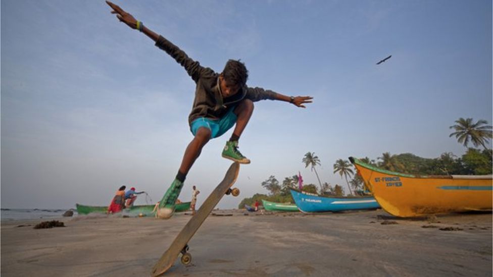 Indian Youth Leap Into Skateboarding BBC News
