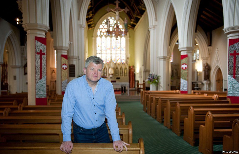 Adrian Chiles at Holy Trinity Church in Brook Green