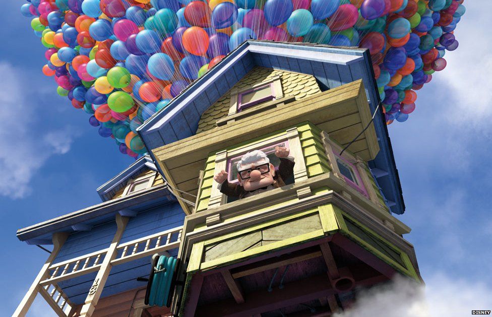 A scene from the film Up