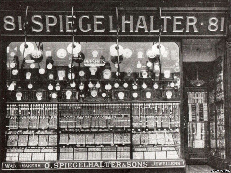 The Spiegelhalter jewellers circa 1900