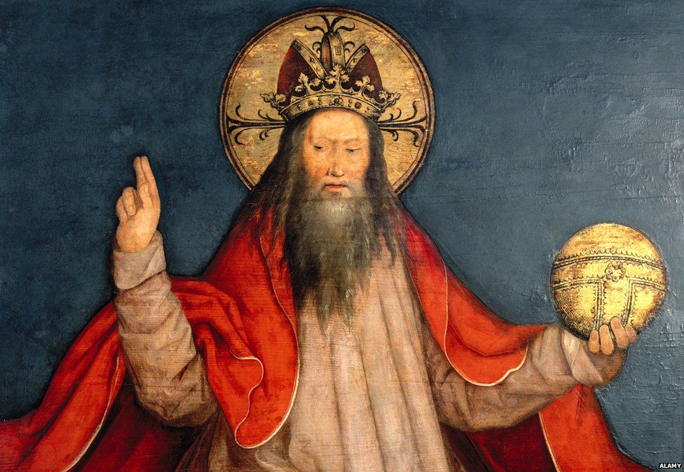 Strigel, Bernhard (circa 1465 / 1470 - 1528), painting, "god the father in clouds"