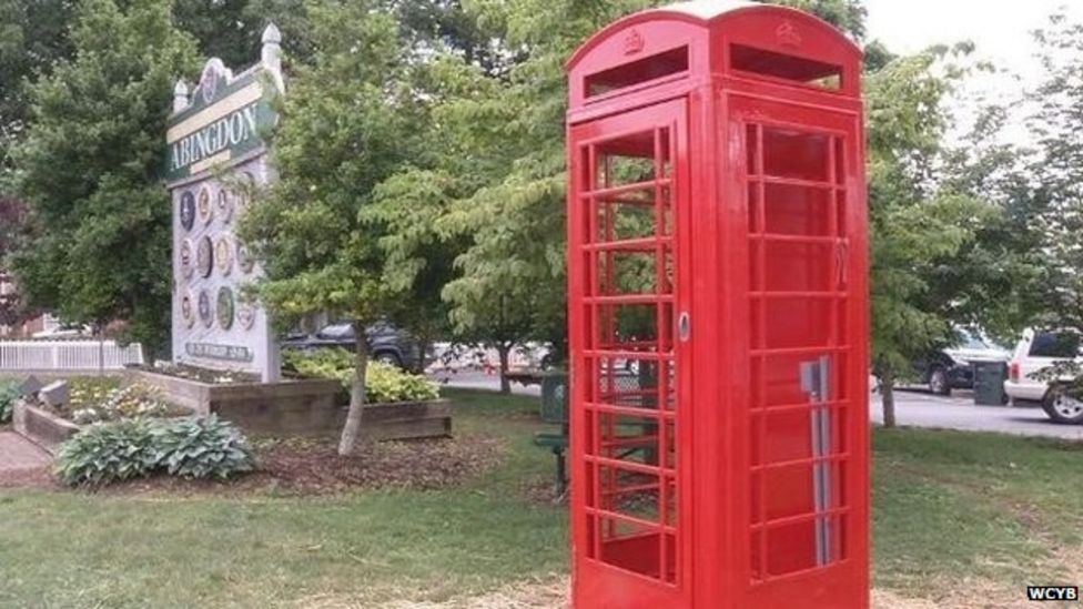 Abingdon US Installs Red Phone Box In Tribute To Abin