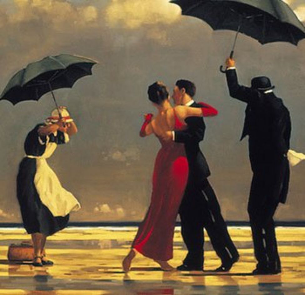 Vettriano's Singing Butler in rare exhibition BBC News