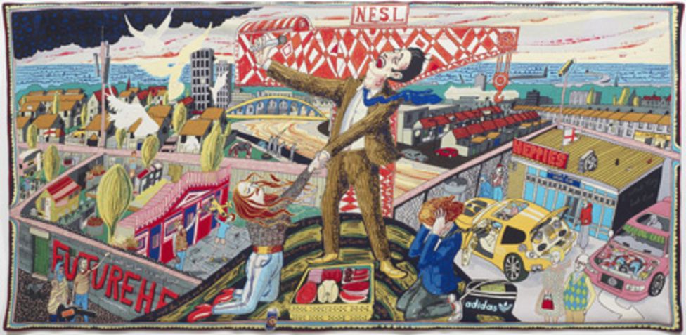 Grayson Perry tapestries gifted to nation - BBC News