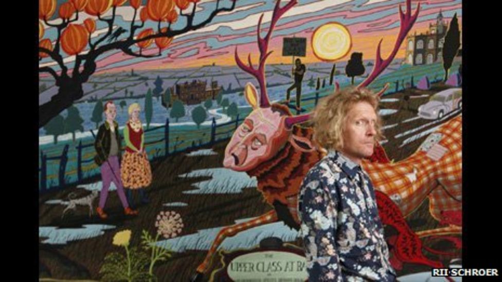 Grayson Perry tapestries gifted to nation BBC News
