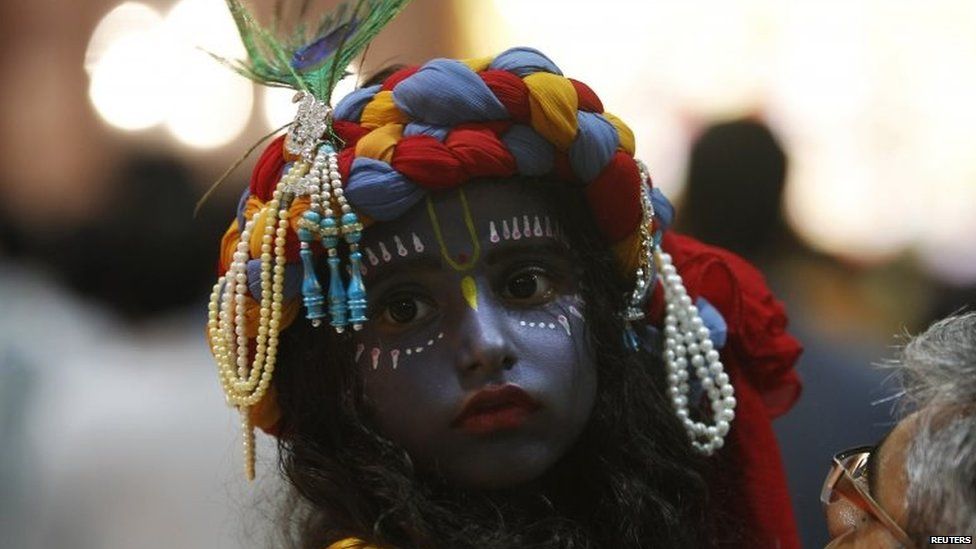 In pictures Hindus celebrate Krishna's birthday BBC News