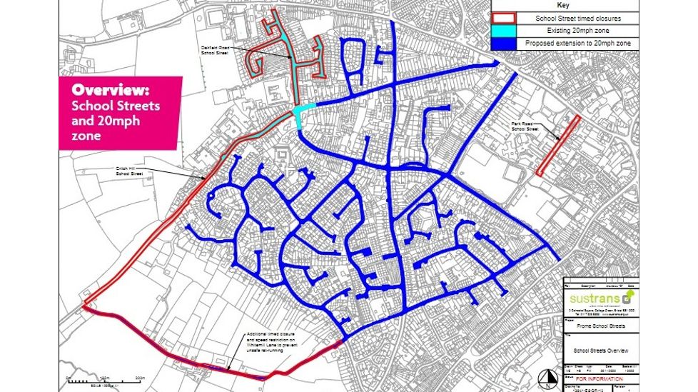 The streets included in the scheme