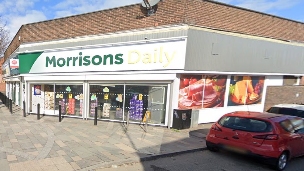 Robber threatens Morrisons Daily staff in Crewe with wooden bat BBC News