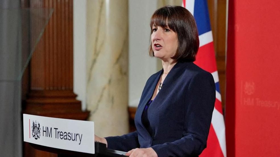 Chancellor of the Exchequer Rachel Reeves gives a speech at the Treasury in London, Britain, to an audience of leading business figures and senior stakeholders, announcing the first steps the new Government will be taking to deliver economic growth. Picture date: Monday, July 8, 2024